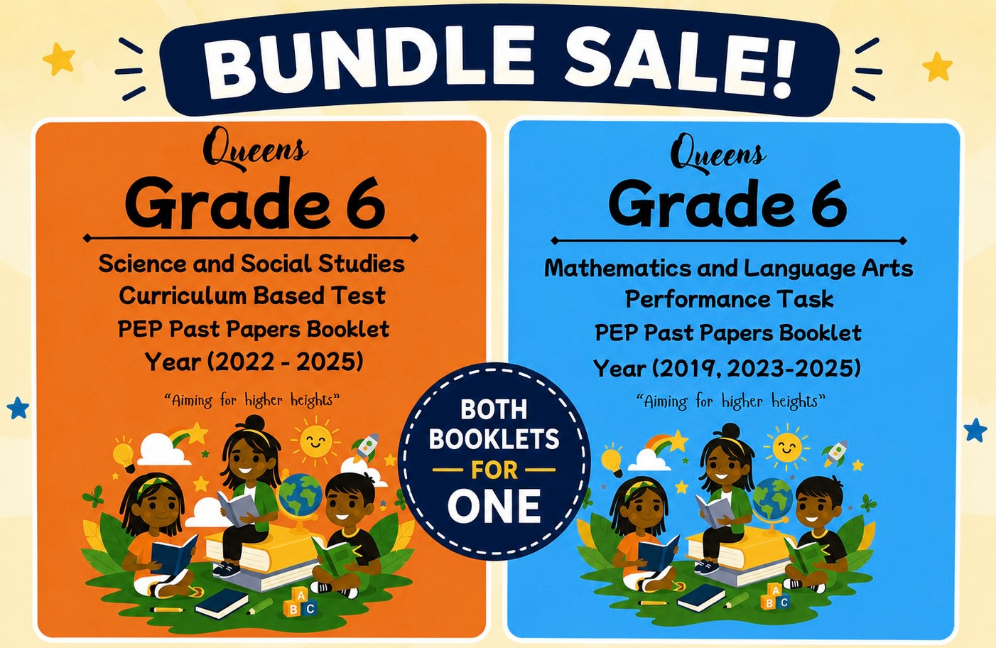 Grade 6 - Science & Social Studies CBT and Mathematics & Language Arts Performance Task with Answer Key (BUNDLE DEAL)